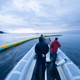 A 40-meter long boom used to test the concept in the Atlantic Ocean